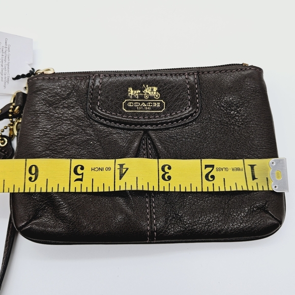 COACH | Madison leather zip wristlet wallet pouch - Picture 6 of 7